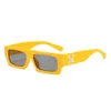 Mode Offs Cadres Lunettes De Soleil Style Carré Marque Lunettes De Soleil Flèche x Cadre Lunettes Tendance Lunettes De Soleil Lumineux Sports Voyage Sunglasse J0h1