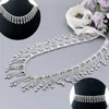 Wedding Sashes TopQueen S471 Rhinestones Belt Party Dunne bruidsbalk Tassel Damesbanden voor jurken Bruid verfraaid Pearl