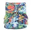 Dog Apparel shorts calças fisiológicas de fraldas femininas calcinhas de estampa curta lavável FLOR FLOR FLOR PRIMENTE MENURAÇÃO