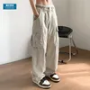 Calça masculina y2k feminino streetwearwarwear cargo coreano harajuku pára -quedas de pára -quedas para homens calças de moletom de pernas largas as calças de calça de calça 230215