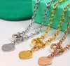 Collier Designer Bijoux Colliers chaînes chaînes Link Luxury Jewelry Heart Pendant Custom Love Women Womens Inneildless Steel Vale246o