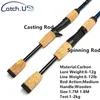 Spinning Rods Catch U 1 7m 1 8m Fishing Rod Carbon Fiber Spinning Casting Pole Bait Weight 6 12g Reservoir Pond Fast Lure 230214