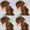 Elegante haarklauwen Clip Big Flower Designer Haarspeld Lint Koreaanse sterke houder Holettes For Women Girls paardenstaart Haarspelden Fashion Hairgrip Gift