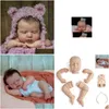 Dolls RSG Reborn Baby Doll 20 polegadas Loou LOOU LIVRE RECONTENO BEBE VINYL NOTMADO PARA MENINAS DIY BLANK KIT BRINHURY PRESENTE AA220325 DROP DHGM8