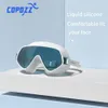 occhialini da nuoto professionali Occhialini da nuoto con montatura grande Anti-appannamento Occhiali da nuoto anti-UV Occhiali da nuoto impermeabili in silicone morbido per uomo Donna 230215