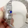 2023 quadratische Uhren 40 mm / 35 mm Blau Edelstahl Mechanische Uhren Hülle und Armband Fashion Herren Männliche Armbanduhren Des