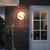 Applique murale moderne 12W lumière LED appliques extérieures puissante cour rue lune étanche IP65 porche éclairage de jardin