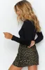 Skirts Fashion Women Skirt Suede Bag Hip Sexy Leopard Print High Waist Zipper Autumn And Winter A-line 2023