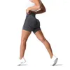 Active Shorts NVGTN Femme Sans Couture Taille Haute Sourire Contour Cyclisme Gym Yoga Entraînement Sports Décontractés