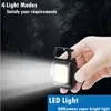 Bomboniera Torce USB Lampada da lavoro COB ricaricabile Mini portachiavi Torcia a LED portatile Design magnetico Luce da campeggio esterna impermeabile