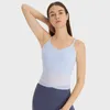 Yoga Outfit Sexy Sports Bra Tops Women's Tank Top Running Vests Nude Sensational Yarn Fitness Underwear With Chest Pads Gym Sportswear