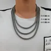 Chains Width 925 Silver Hand-woven Safe Pattern Keel Necklace Rope Long Section Thai Retro Men's NecklaceChains ChainsChains