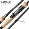 Canne à filer LINNHUE leurre de pêche 1 68 1 8M 2 1M 2 4m 2 3 Section M ML fibre de carbone légère Baitcasting couverture cadeau 230214