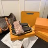 2023 man designer sandaal Beach Slide Woman Slipper Crocodile Skin Leather Flip Flops Sexy Ladies Orange Scuffs Shoes Original Box Dust Bag Pretty