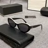 Channel Designer Female Ins Sunglass Vintage Oval Solglasögon Letter Series Top Qu es