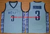 2022 stitched basketball Jerseys Georgetown Hoyas Allen Iverson AI Patrick Ewing Wears S-XXL