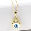 Hanger kettingen Boheemse legeringhars duivel eye ketting persoonlijkheid voor Halloween -geschenken luxe vrouw sieraden