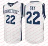 مخصصة مخيط NCAA UConn Huskies Jersey 33 Apostolos Roumoglou Jersey 40 Andre Johnson Jr.41 Emmett Hendry Jersey