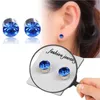 Studörhängen par kristallmagnetiskt klipp icke-piercing set rinestone titanium stål studs unisex mode smycken effi22