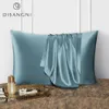 Kuddefodral Disangni 22 MUMMI 100% Mulberry Silk Pillow Case For Hair and Skin Doubleided Silk Dragkedja typ 1PC 230214