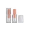 Storage Bottles 100pcs Frosted Clear Square Lipstick Tubes 12.1mm Empty Refillable DIY Homemade Lip Cosmetic Containers
