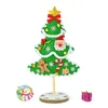 Christmas Decorations 30cm Miniature Tree Ornaments DIY Felt Handmade Xmas Home Desktop Decoration Year 20233 Kids Gift