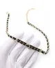 Luxury smycken mode halsband designer set diamant l￤der halsband kvinnors g￥va ingen l￥da