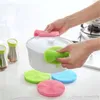 Éponge antibactérienne en Silicone multifonction 7 couleurs, brosse de nettoyage de la vaisselle, épurateur essentiel de cuisine, nettoyage des fruits et légumes