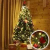 Strings Christmas Tree Waterfall Light String Lights LED Fairy With Top Star Waterproof