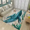 Miracille Big Turtle 3D Print Druk Duże dywany morskie Series Animal Series Dywany do salonu bez poślizgu matę dekoracyjną 201225176T