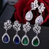 Studörhängen Bettyue Fashion Statement Elegant Cubic Zircon Earring Waterdrop Shape Design för kvinnlig modern stil Bankett Noble Jewelry