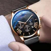 2021- new men's watch luminous fake three-eye non-machine quartz male students Korean version of the trend men274l