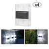 Wall Lamp 4x Modern Solar Light Up And Down Illuminate Outdoor Sunlight Sensor Fence Yard For Street Pathway Garden