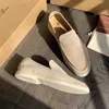 Desiner loropiana Shoes Online Jin Dongの同じタイプのLP Bean Shoesフラットソールカジュアルシューズメンズピナローファーレザー快適なローファーQF26