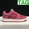 Designer Heren Dames hardloopschoenen Sta laag zwart wit roze camouflage mannen dames trainers sport sneakers