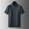 Мужские Polos 8xl 7xl 6xl 2023 Летняя модная рубашка Polo Men Men High Caffemy Hethable Рубашки для бизнеса свободная футболка Homme