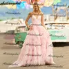 Abiti da festa Aixiangsha Ruffle Tulle Gall Abiti con spalline Aline Abito da sera de Abendkleider 2023 230214