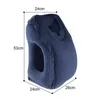 Pillow PVC Inflatable Air Travel Pillow Portable Headrest Chin Support Cushions for Airplane Plane Car Office Rest Neck Nap Pillows 230214
