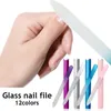Файлы ногтей Премиум Стекло с Case Crystal Professional Salon Manicure Tool для естественного S, доступный с обеих сторон 230214