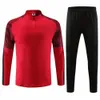 Utomhus T-shirts Survetement Football Kids Men Soccer Jerseys Set Running Jackets Sports långärmad jacka Fotbollsutrymme uniformer 230215