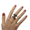 Anillos de racimo Punk Diseño Knuckle para mujeres Hombres Color negro CZ Anillo Femme Joyería de moda Doble Dos Conjunto de apilamientoCluster Eloi22