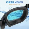 goggles Lunettes de natation adultes Anti-buée Protection UV lunettes de natation plaquette nasale en Silicone souple Anti-fuite pour adultes hommes femmes lunettes 230215