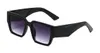 Vintage Güneş Gözlüğü kare Kadın Güneş gözlüğü Moda Tasarımcısı Shades Siyah Çerçeve Güneş Gözlüğü UV400 Degrade Lens 6 renkler 10 ADET