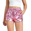 Shorts femininos Gravidez para mulheres Desenhadoras de tração brilhante Yoga Shiny Booty Pants Womens Under