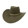 Cloches Cool Western Western Cowboy Hats Men Sun Visor Cap Women Travel Performance Chapeu 9 Colors YY170591