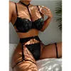 Sexy Set Sexy Erotische Dessous Frauen BH Strumpfbänder Tangas Patchwork Durchsichtig Dessous Set Damen Sexy Unterwäsche Set Porno Sexy Kostüme Z0905