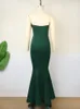 Plus Size Dresses ONTINVA Party Off Shoulder Dark Green Elegant Ladies Evening Birthday Cocktail Event Prom Gowns Outfits 4XL