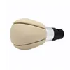 Beige Leather Leather Manual Gear Shift Knob for Volvo S60 V60 S80 V70 XC70 XC60 Lever Shifter Handball Pen