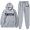 Erkek Trailsits Mens Trailsuit Trend Hooded 2 Parçalı Set Hoodie Sportwear Jogging Kıyafet Logo Man Giyim