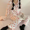 Damska odzież sutowa panie nadruk owocowy 2pcs Sets Pajama